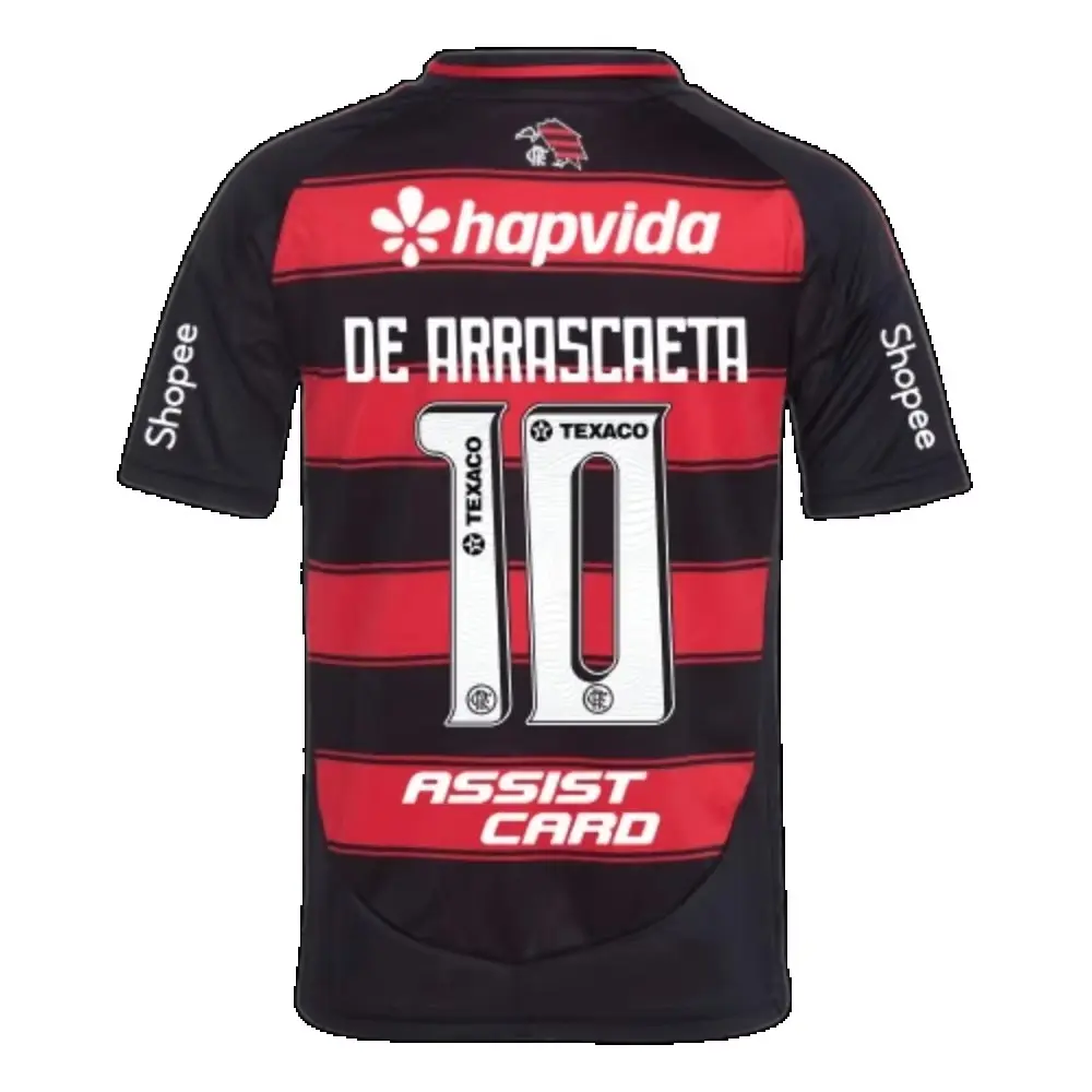 2025-26 Flamengo Home and Away Football Jerseys Camiseta 3D impressa de manga curta Camiseta esportiva igual para adultos e crianças Top