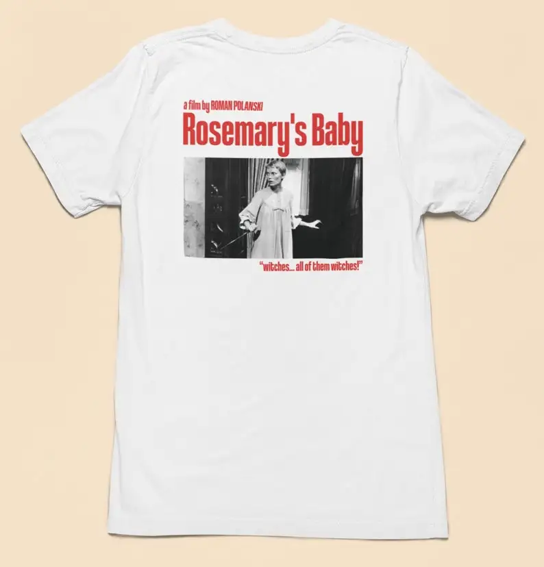 Rosemary's Baby shirt, aesthetic tshirt, film cult tee, Roman Polanski, movie cult, halloween tshirt, Mia Farrow,