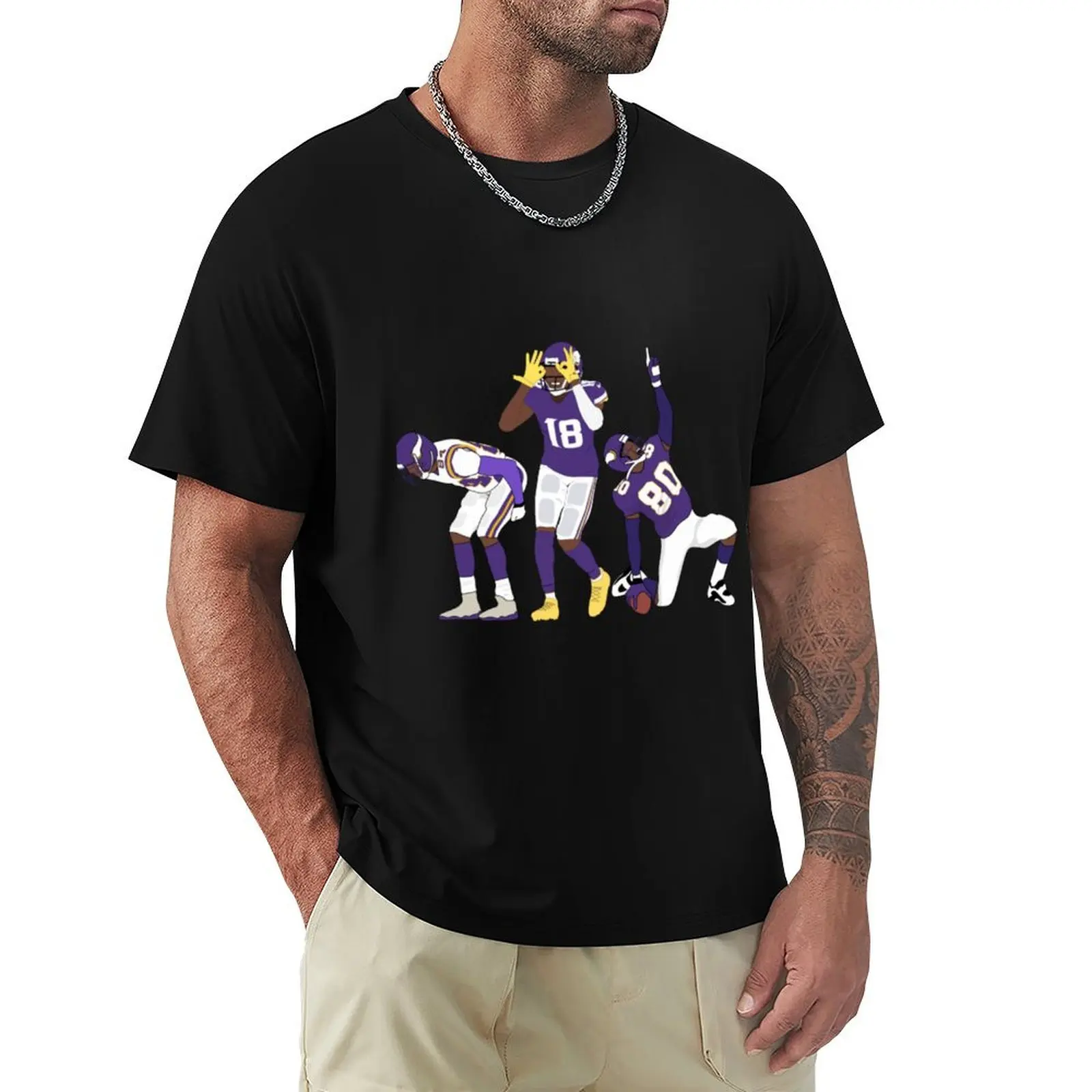 

trio from Minnesota T-Shirt anime figures vintage Men's cotton t-shirt