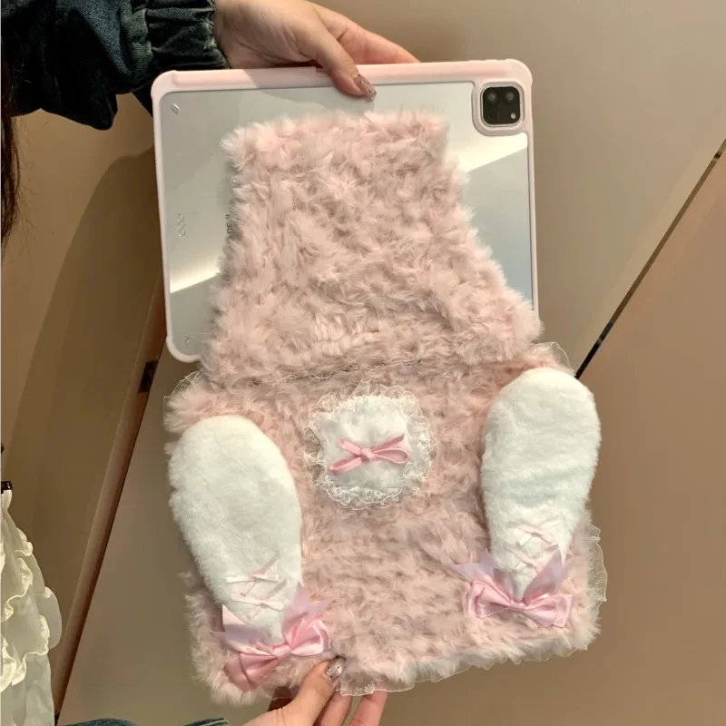For 2025 iPad Air 11 iPad 10th Generation 11th A16 9th Gen iPad Pro 11 4 5 6 10.9 12.9 13in M4 M2 M3 Cute Rabbit Plush Handmade