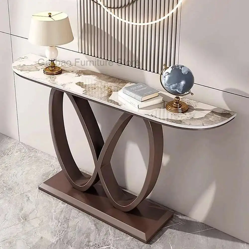 

Hallway Vintage Console Table Metal Nordic Modern Aesthetic Console Table Luxury Minimalist Tavolo Soggiorno Home Furniture