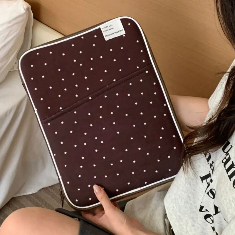 Ins الكورية ستار كمبيوتر محمول كم حمل حقيبة دفتر الحقيبة 13.3 بوصة ماك بوك اير 13 آي باد حافظة للصدمات حقيبة لابتوب محمول محمول جديد #4