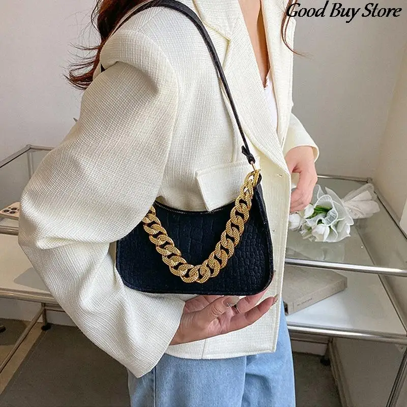 Luxury Brand Leather Handbags Metal Chain Shoulder Bag Women Office Party Handbag Elegant Ladies Fashion Diamond Clutch Bags NEW