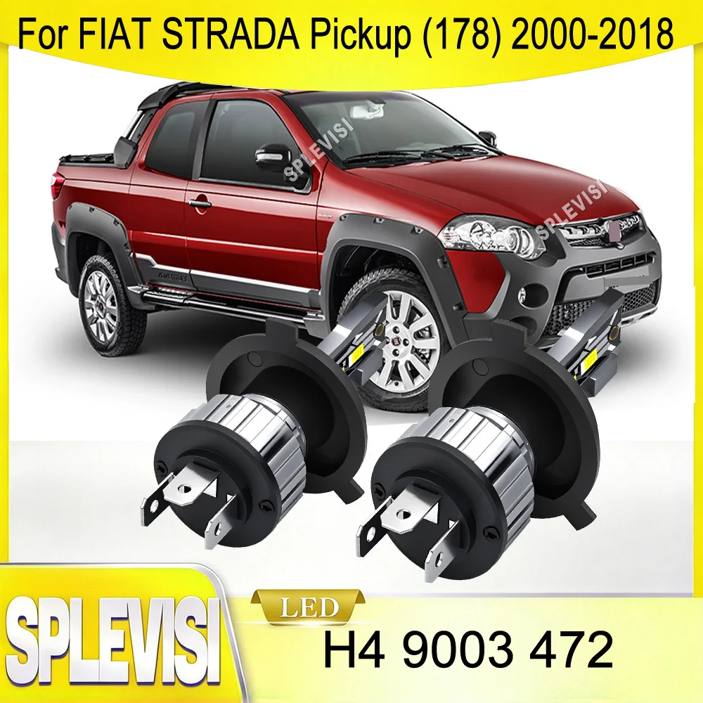 Reduces Vibration Damage Soft Light LED Headlight For FIAT STRADA Pickup (178) 2000-2003 2004 2005 2006 2007 2008 2009 2010-2018