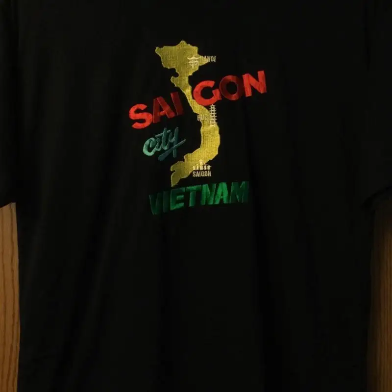 Vietnam - Saigon - Camisa azul bordada - XL - A