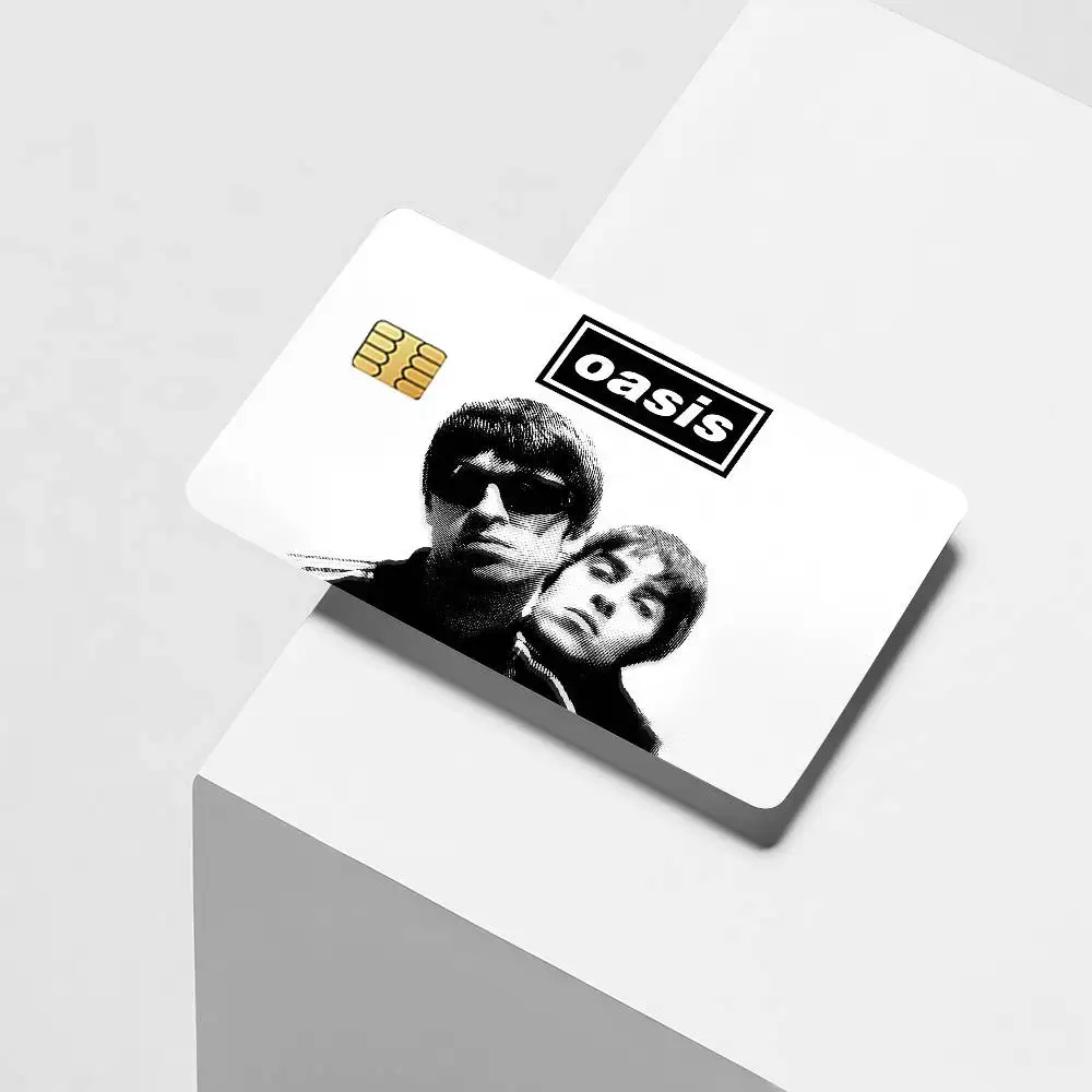 Rock band O-Oasis Credit Card Decorative Card Stickers Suitable For Bank Cards Metro Transit Anti-scratch Gift 4PCS