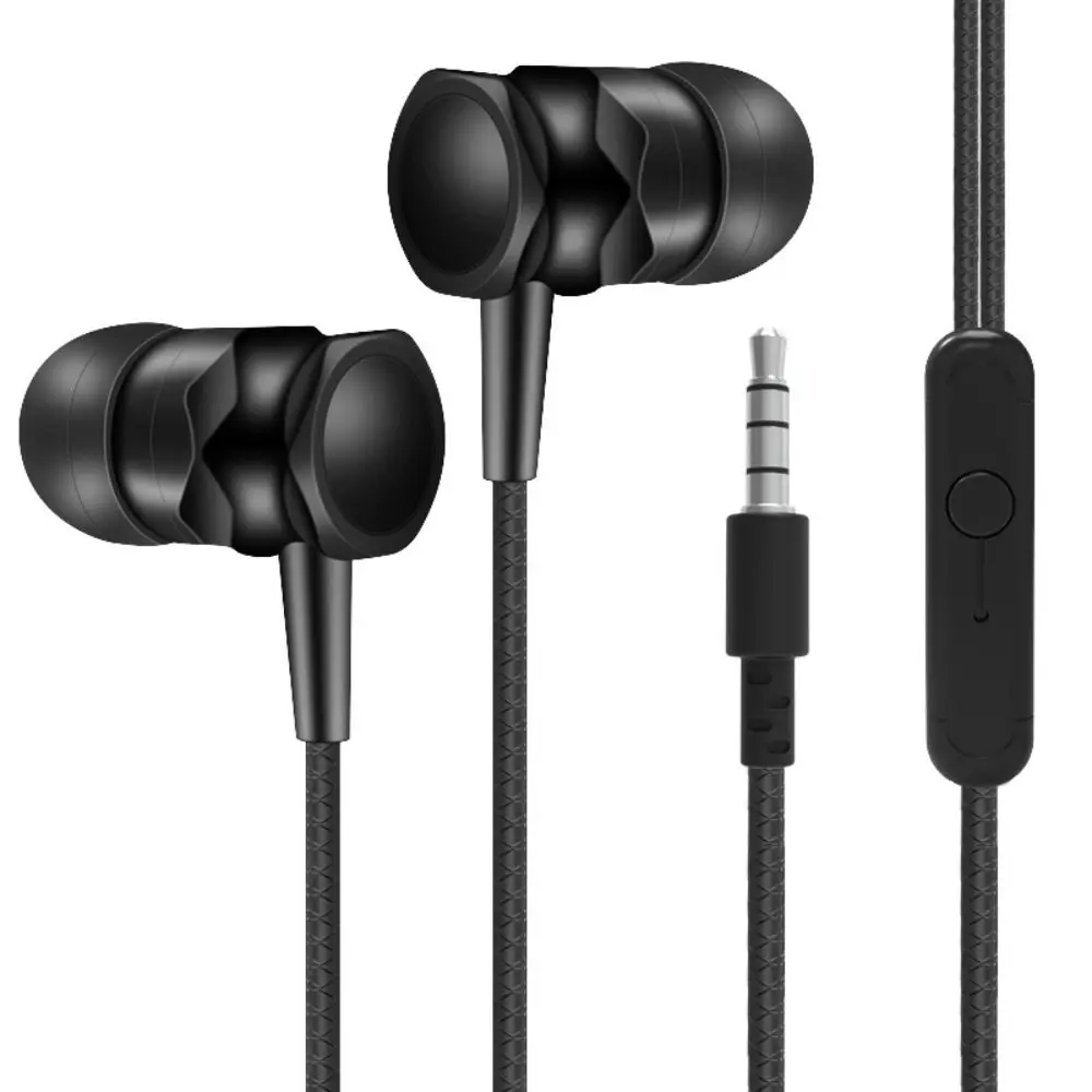 Portable 3.5mm In-ear Headphones in Ear Stereo Wired Headset High Definition Noise Canceling Earphone