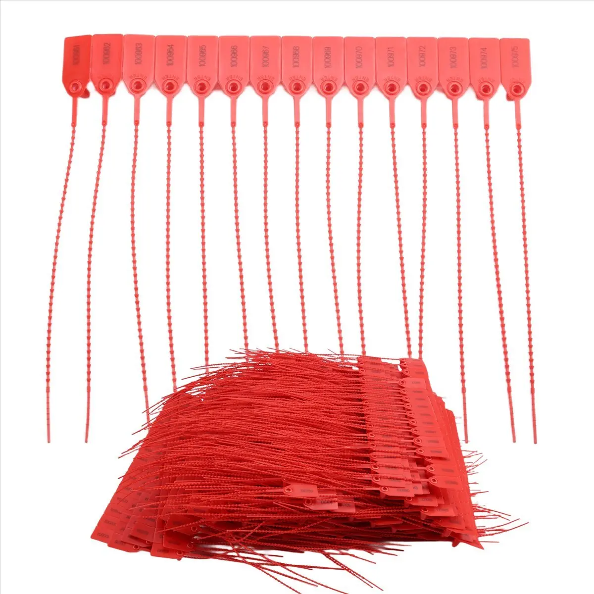 GTS 1000 Pcs Plastic Tamper Seals Tags Security Tags Seals Safety Numbered Zip Ties Labels