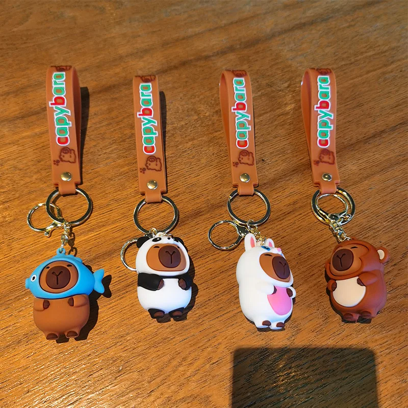 

7th Generation Premium Capibara Keychain Doll Machine Decoration Perfect Gift for Besties Cartoon Cute Piggy Y2k Fashion Cartoon