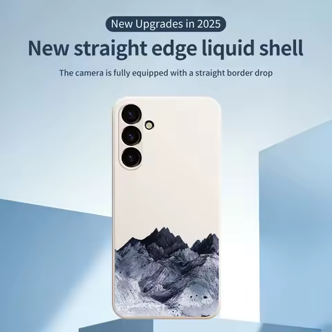 Soft Silione Phone Case for Samsung Galaxy A55 A54 A53 A72 A71 A34 A52S A51 A22 A23 A13 A73 A52 4G 5G Snow Mountain Print Covers
