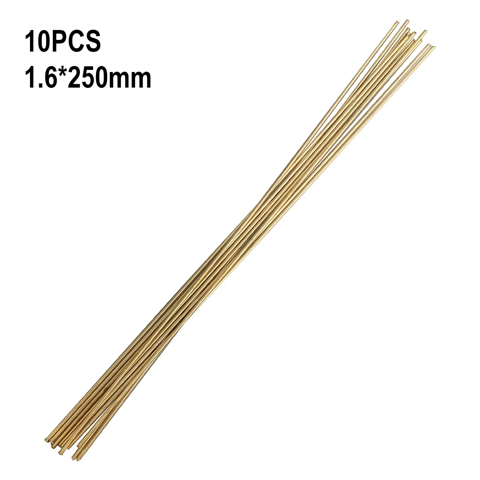 

H21 Brass Welding Rods 10pcs 1.6 X 250mm For Brazing Copper Nickel Alloy Steel Gray Cast Iron And Carbide Tool For Repair