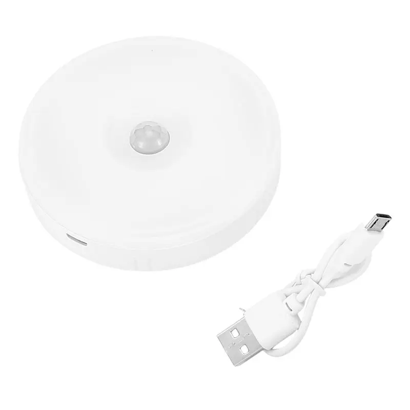 

Светодиодный ночник с датчиком движения AS60-PIR, USB-заряжаемый, с регулируемой яркостью, беспроводной светильник для шкафа