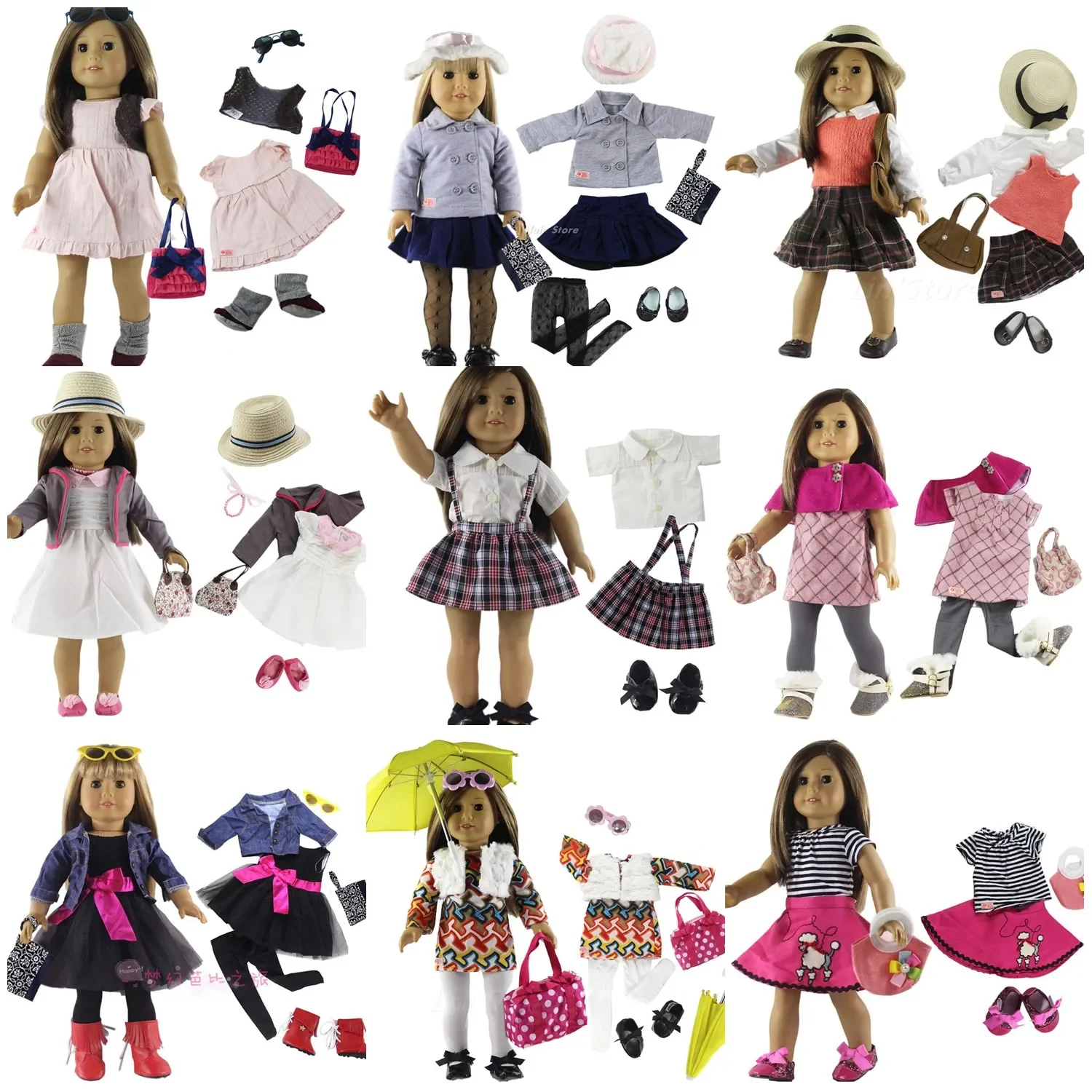 Many Style for Choice 18 inch Doll Clothes for American Doll or Our Generation Doll,18 inch doll accessories #5