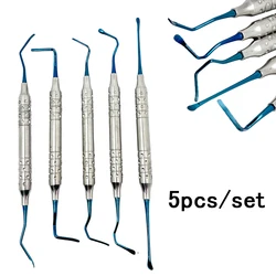 5Pcs Dental Periodontal Ligament Separator Bone Vista Tunneling Procedure Titanium Implant Dental Instruments New