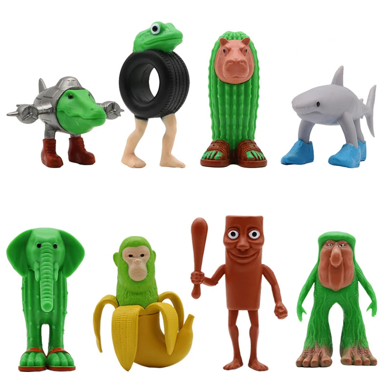 イタリア Brainrot Tung Sahur フィギュア玩具 Tralalero Tralala フィギュアボンバルディーノワニシマンジニバナニーニモデル装飾人形ギフト