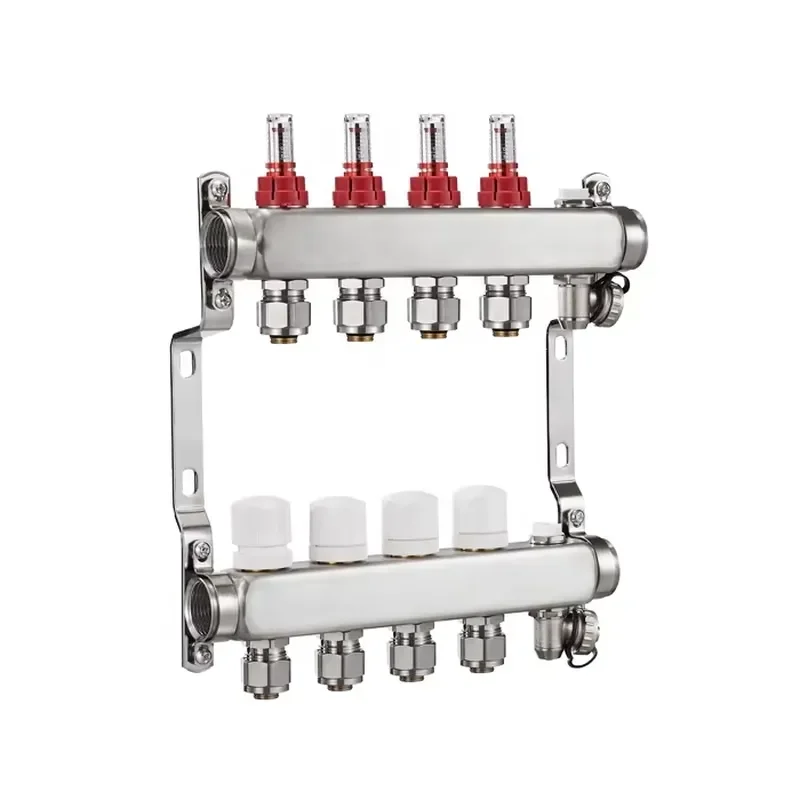 Hydronic PEX Stainless Steel Radiant Water Manifold Collector for Under Floor Heating System BJ35003