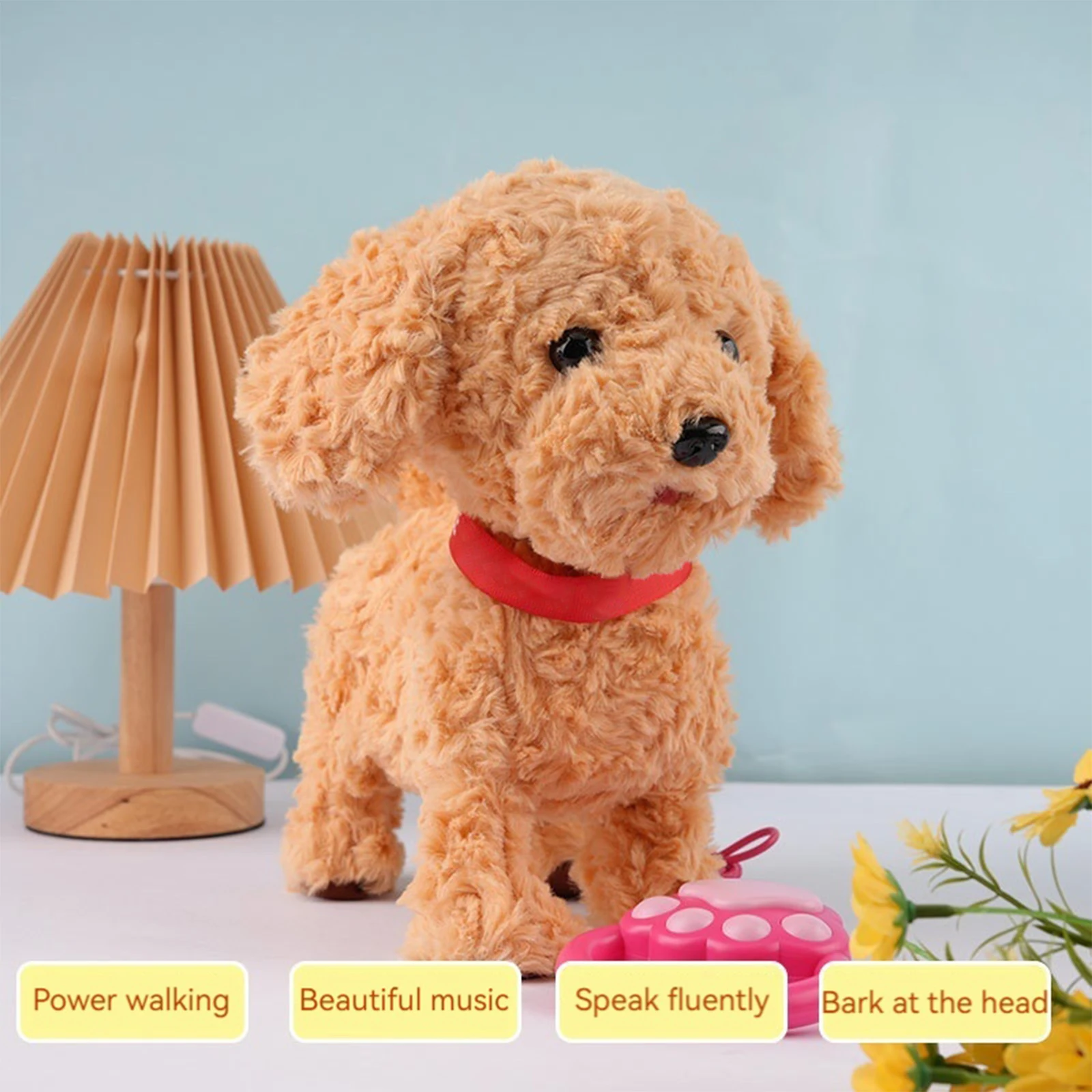 

Реалистичный робот-щенок с сенсорным управлением, интерактивный питомец с реалистичными движениями языка и лизания, подарок для любителей животных