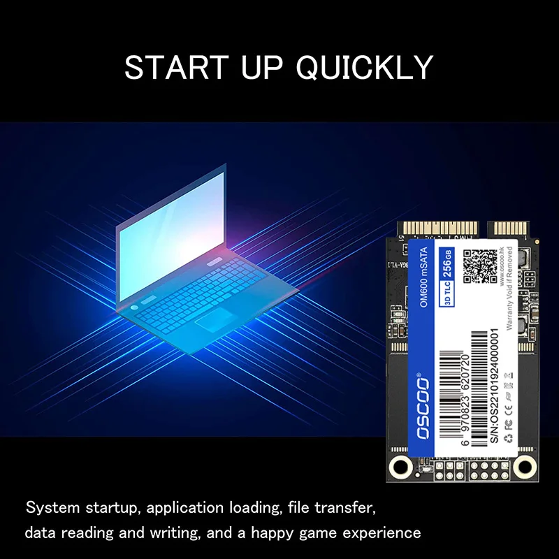 mSATA SSD 128GB 256GB 512GB 1TB Mini SATA III 6GB/S Computer 30x50mm Internal Solid State Hard Drive For Dell Lenovo