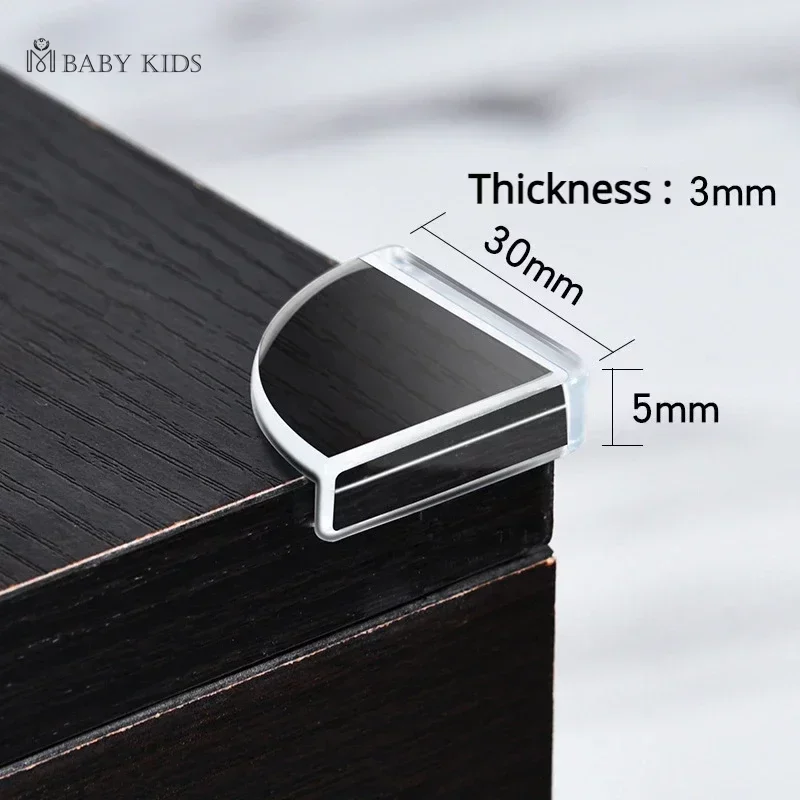 Silicone Baby Child Safety Table Guards Corner Anti-collision Clear Rubber Furniture Corner Edge Table Cushion Guard Protector