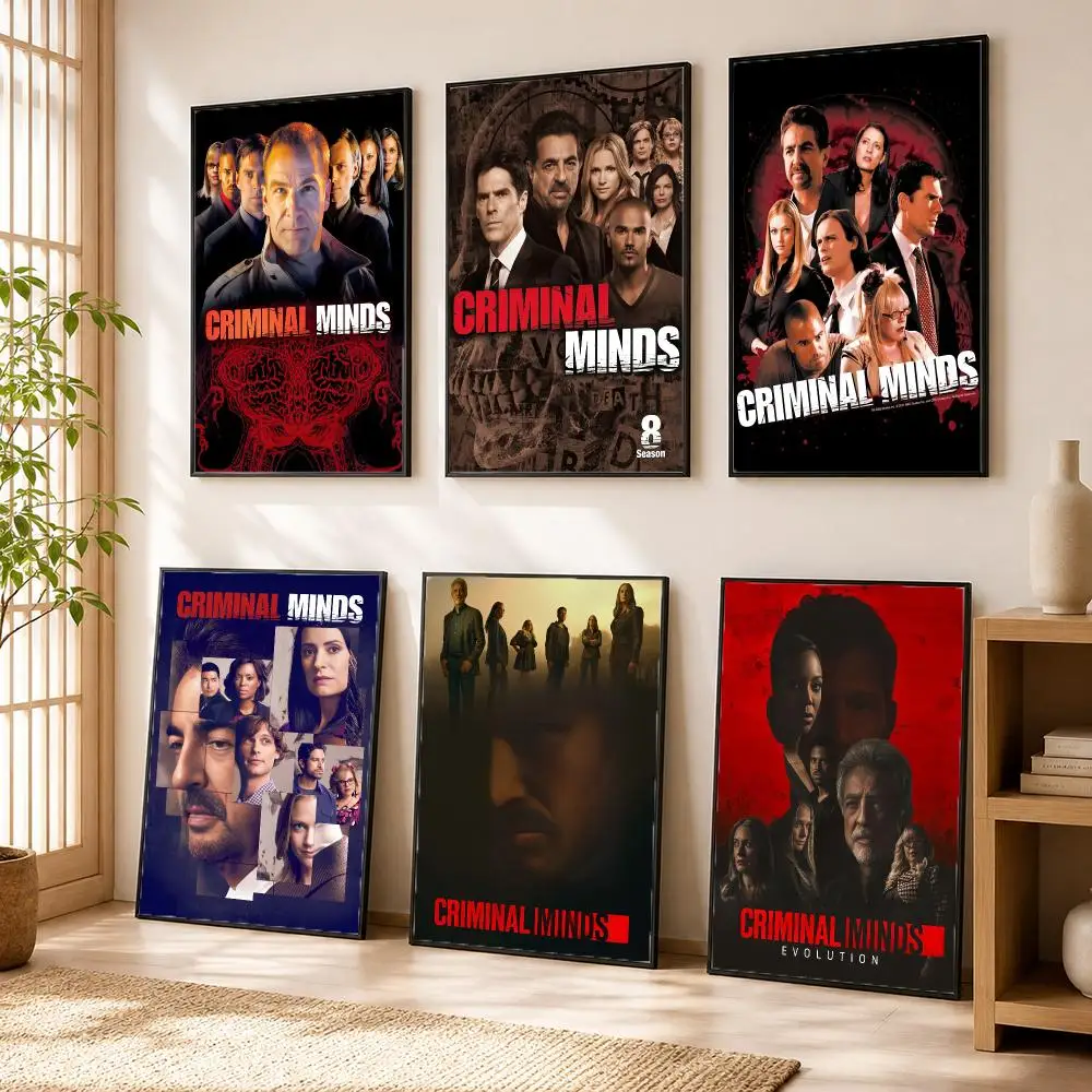 C-Criminal Minds Movie Poster Modern Home Living Bedroom Bar Hallway Waterproof Wall Art Aesthetic Decor