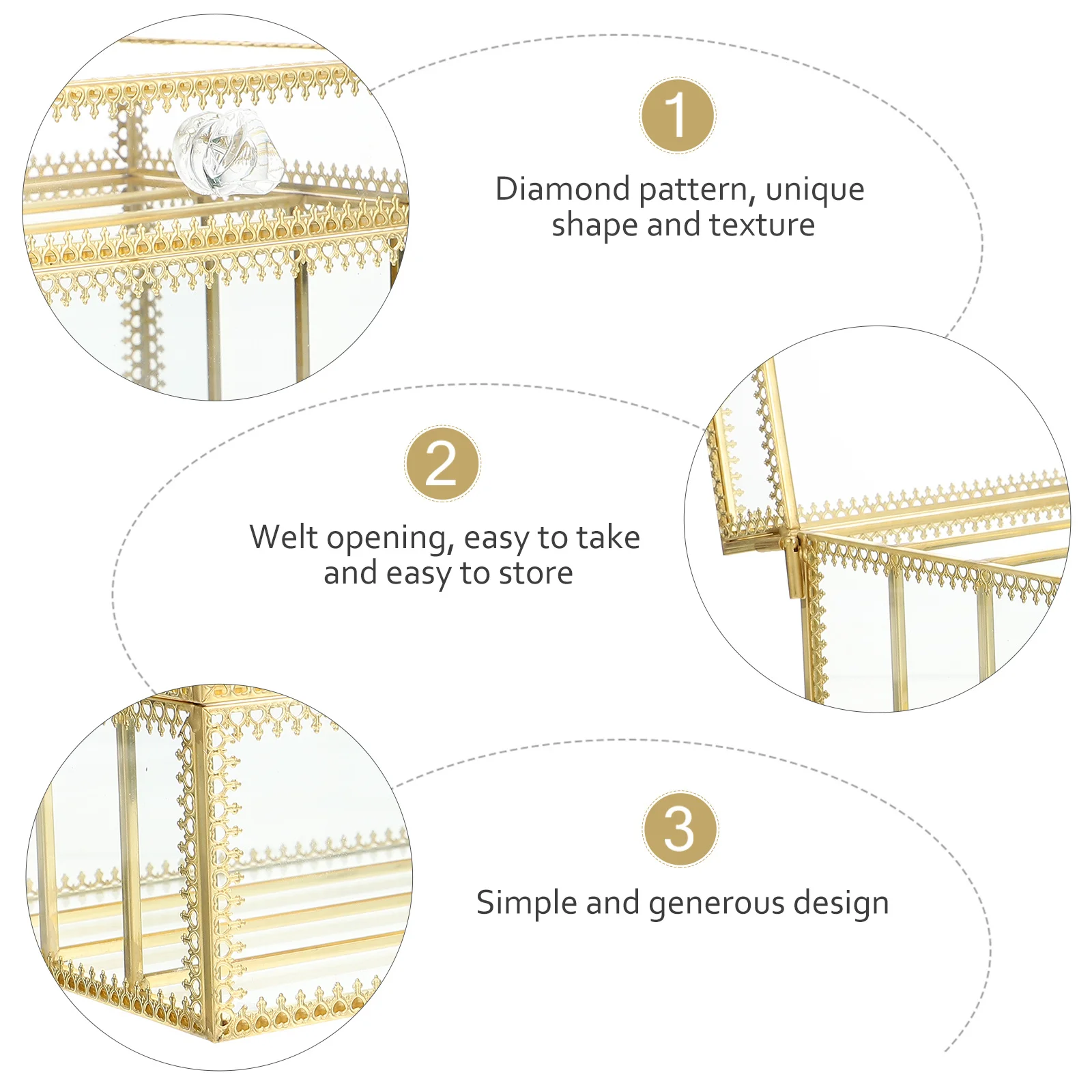 

Cosmetics Storage Holder Excellent Craftsmanship Desktop Storage Box Cover Protection Box Organizer