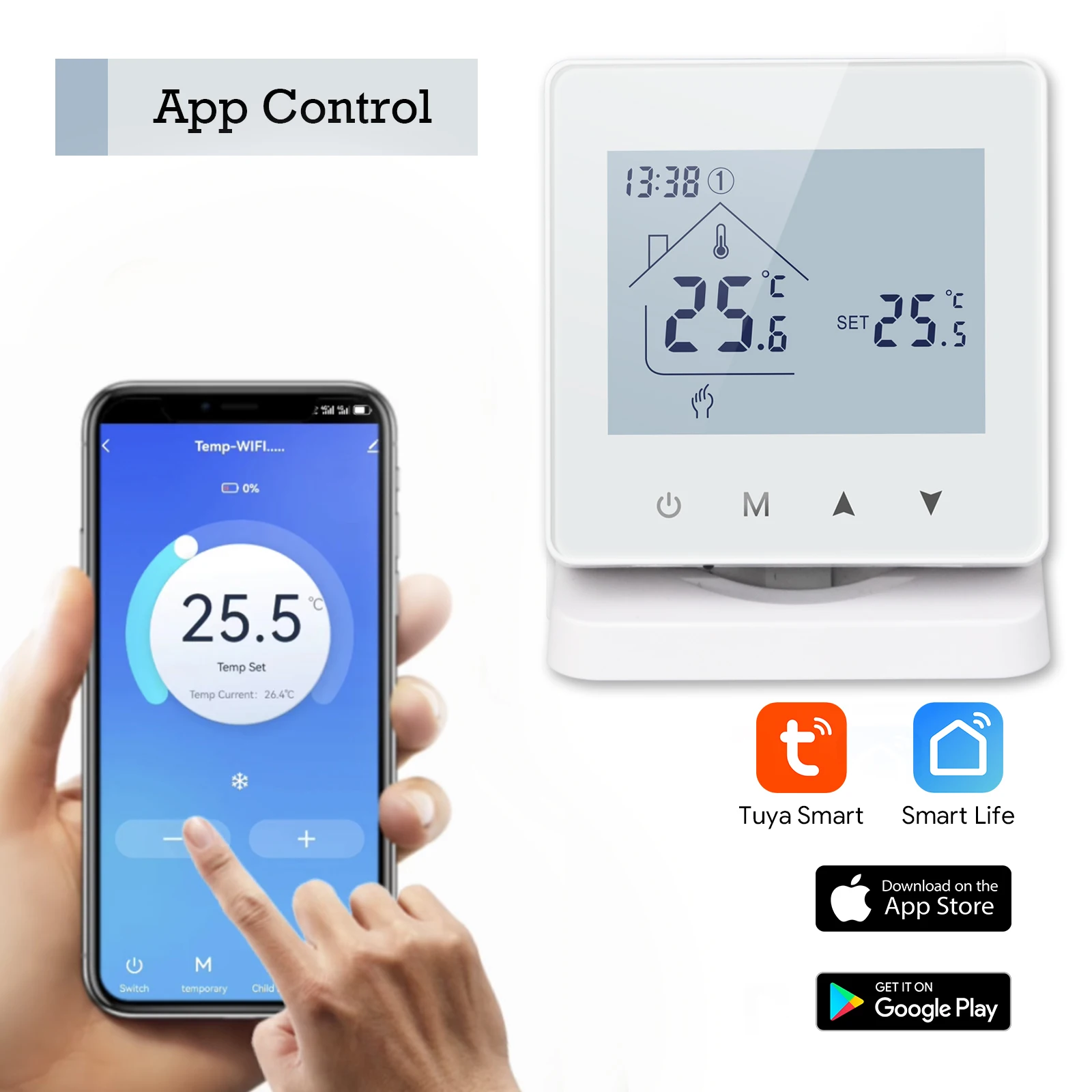 Smart Wireless Thermostat for Gas Boiler Room Heating RF Digital Temperature Controller Programmable