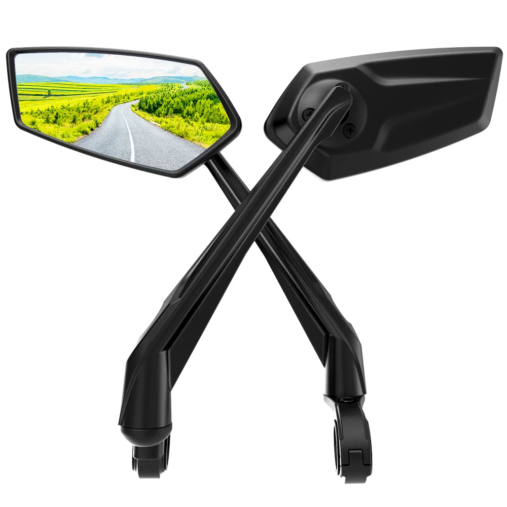 EasyDo Patent Anti-Shake Longer Arm Bike Mirror Rear View Handlebar Side Mirror Bicycle Mirror