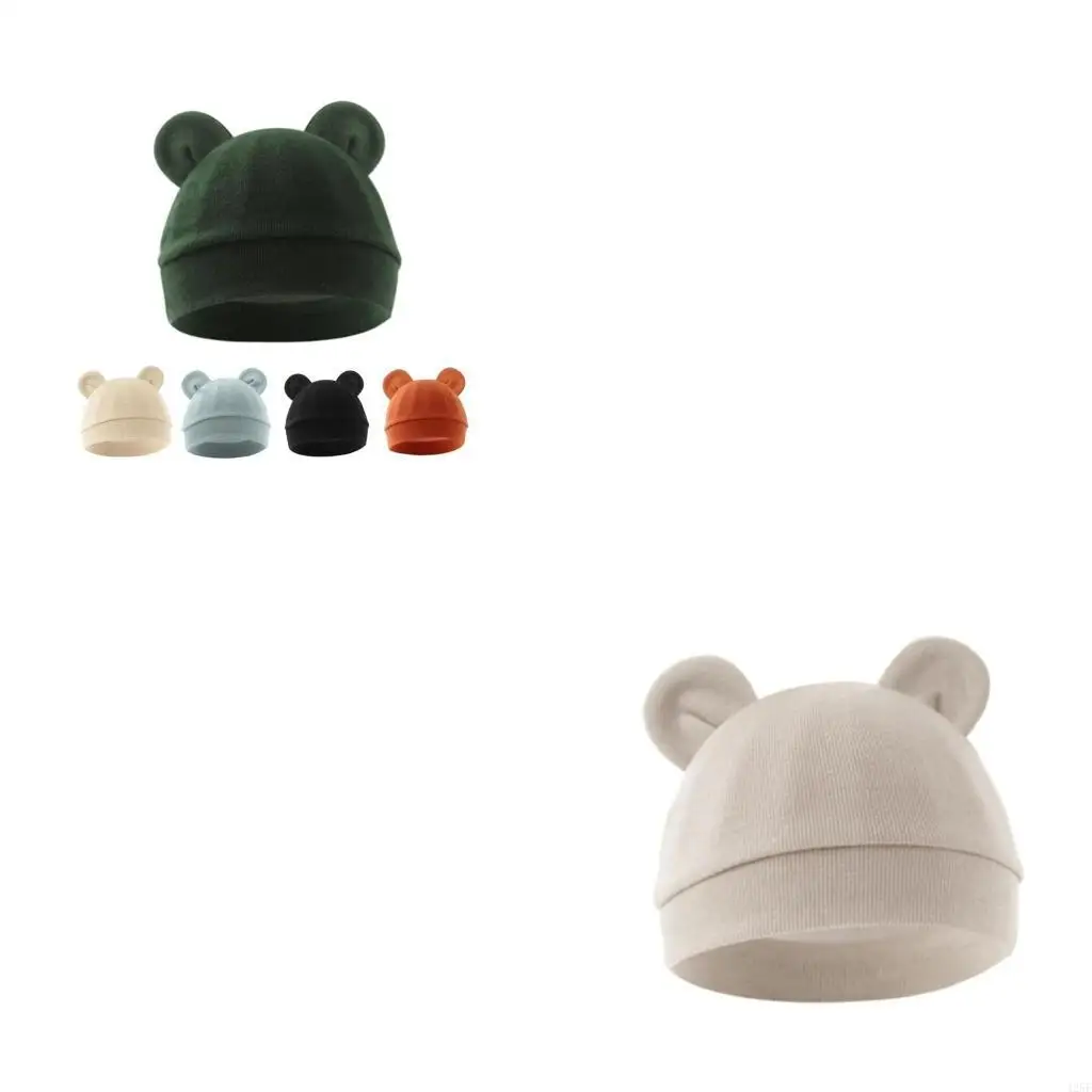 

Cotton Newborns Bonnet Hat 0-3 Months Baby Fetal Caps Spring Thin Infants Hat 425F