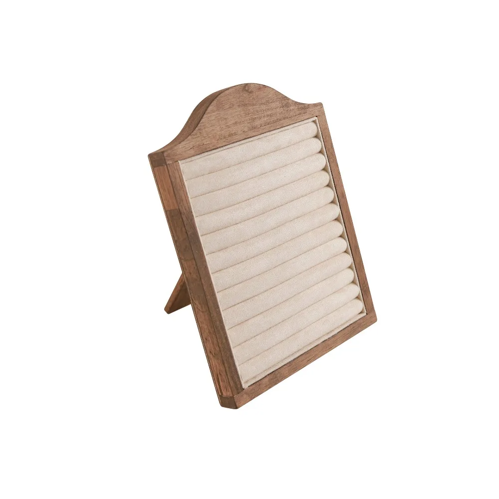 

Vertical Wooden Jewelry Tray Standing Large Capacity Jewelry Organizer Earrings Rings Jewelry Display Holder Jewelry Display