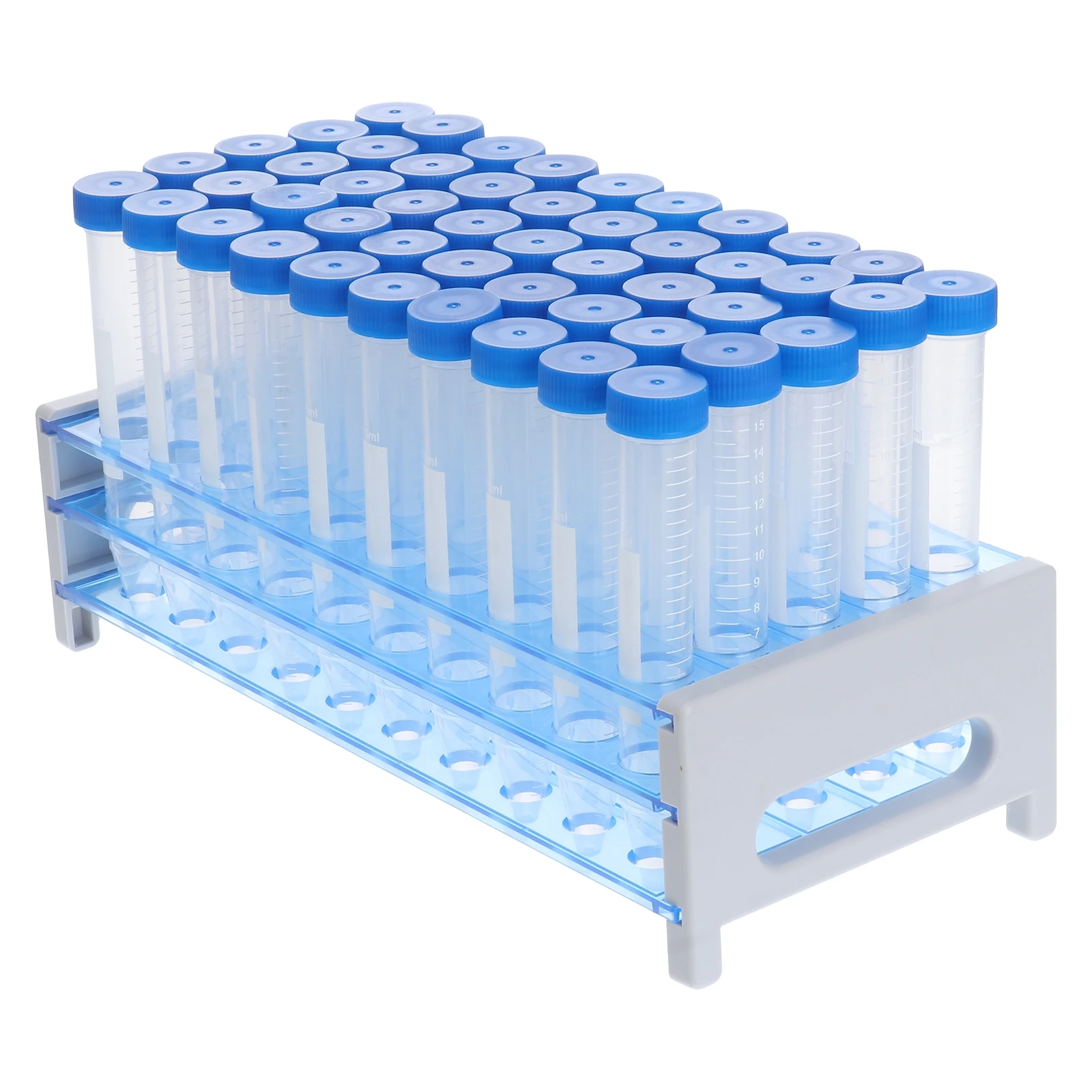 

8 Tubes Tube Set 15ml 50ml Plastic Lab Equipment Transparent Heat Resistant Science Accessories