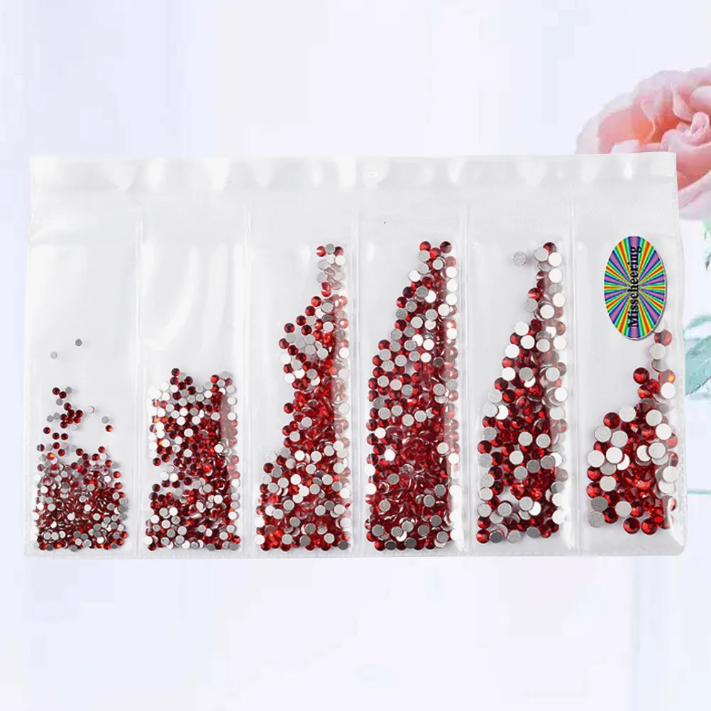 

1364Pcs Water Transfer Nail Art Rhinestones Unique Design Fine Workmanship DIY Manicure Ornament Supplies for Female Users