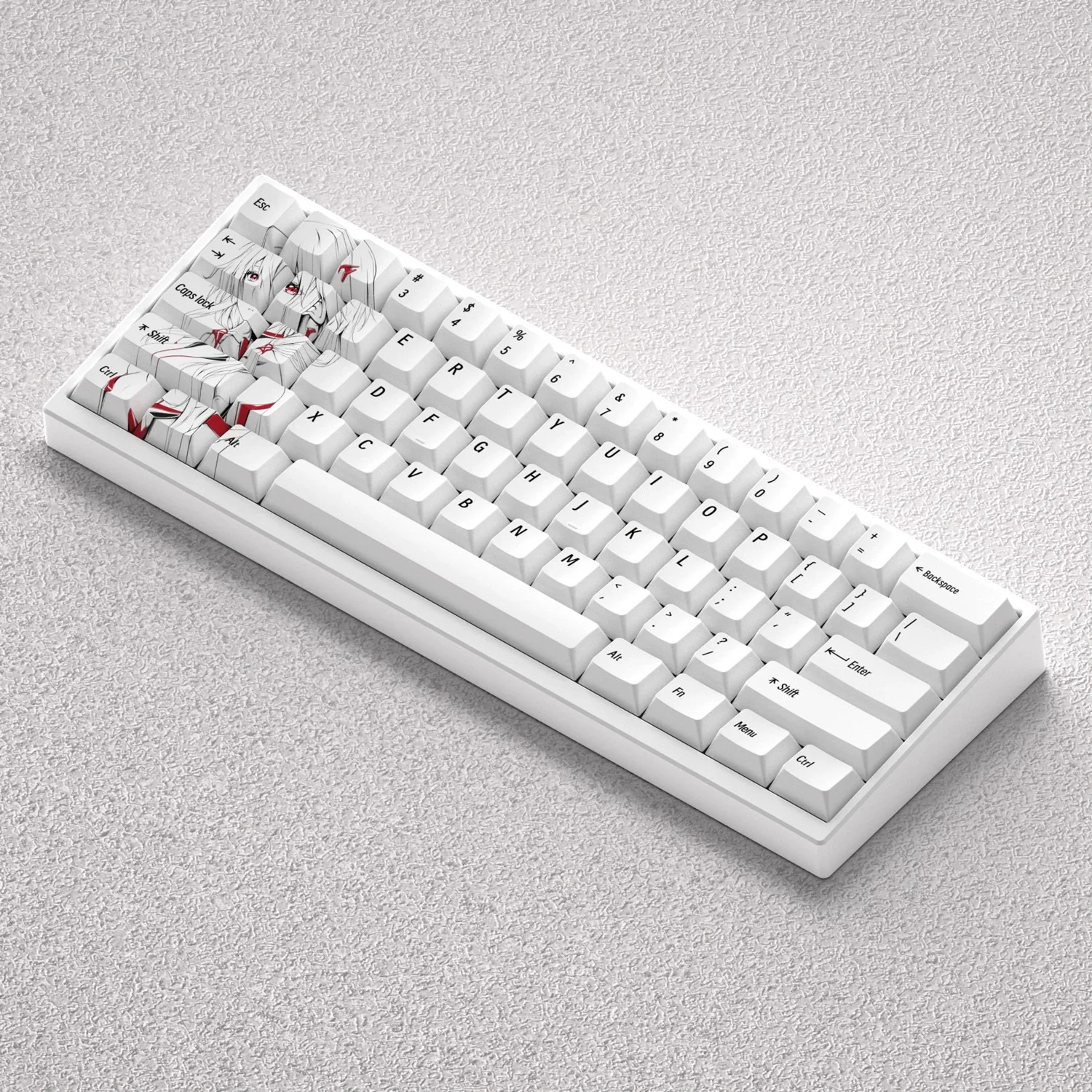 Keycap is engraved with crown, anime, sword-pulling, Divine Comedy, original height PBT adaptation 60 65 68