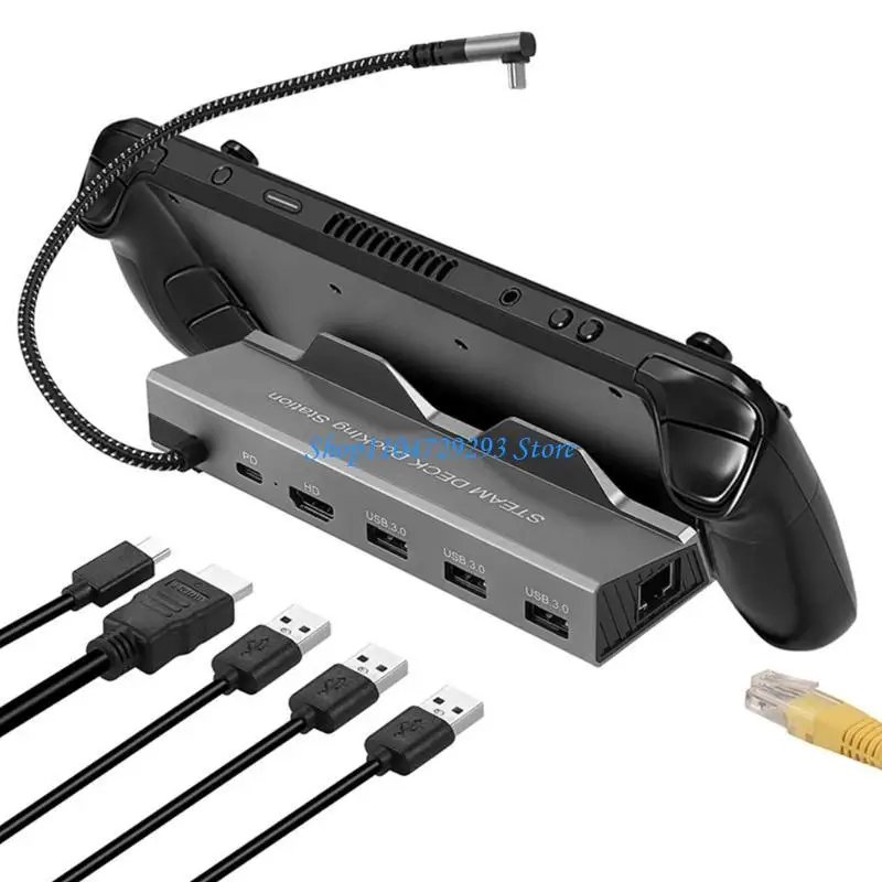 

Y2GD Typec Dock 6-в-1 с HDMI4K60HZ Three USB3.0, 1000 Мбит / с Ethernets, быстрый заряд PD100W для зарядки SteamDeck