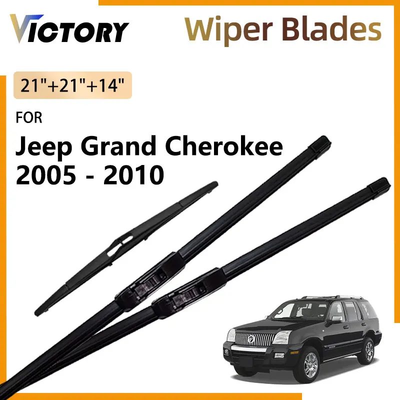 

Front Rear Wiper Blade For Jeep Grand Cherokee WK 2005 - 2010 2009 2008 2007 2006 Accessories Windshield Windscreen Window Brush