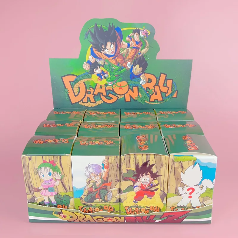 6-14Psc/Set Dragon Ball Figures Blind Box Toy Super Saiyan Goku Vegeta Keychain Anime PVC Collection Model Toys For Kids Gifts