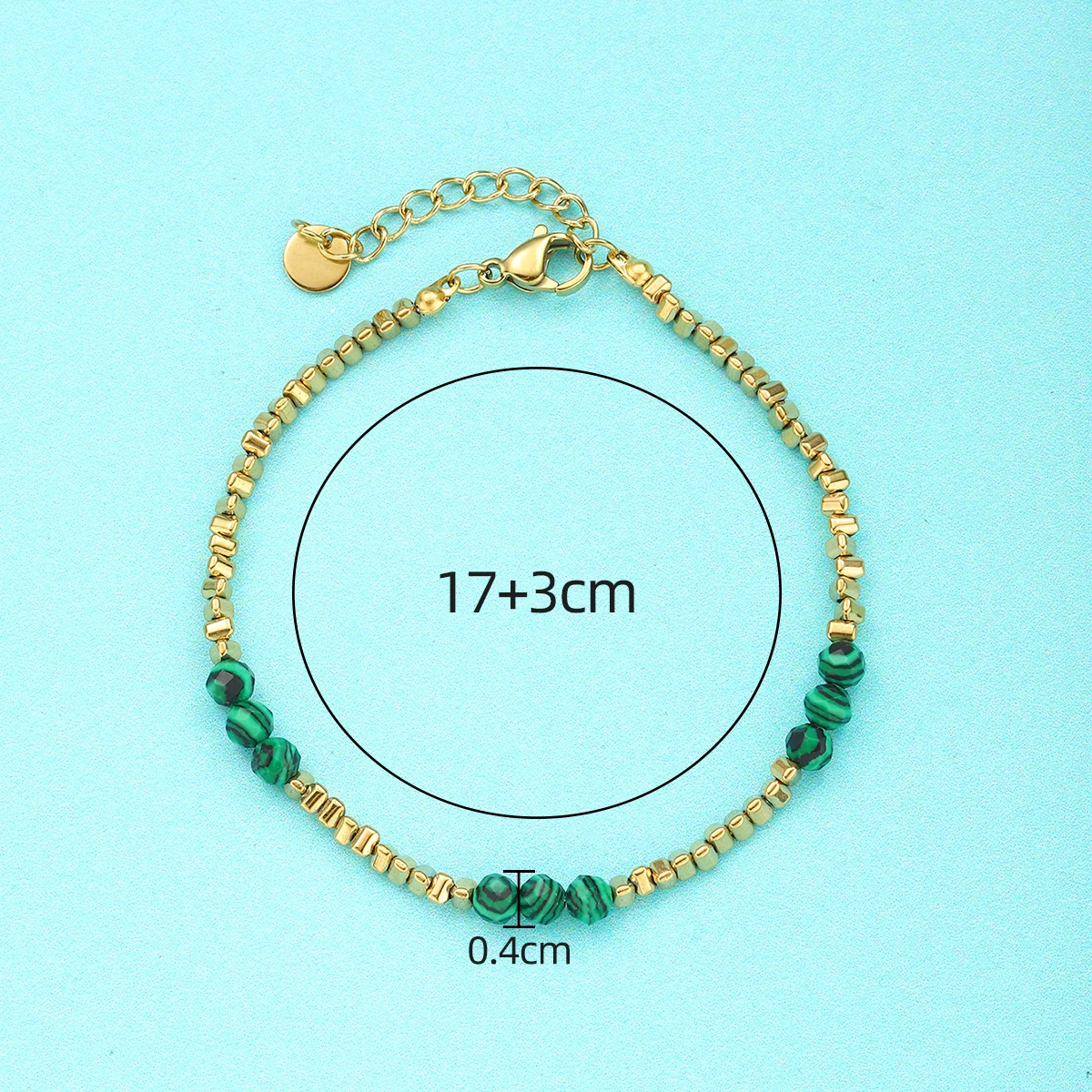 CARLIDANA, pulsera de plata rota con cubo pequeño Simple y versátil, pulseras de joyería de moda de lujo ligeras chapadas en oro para mujer