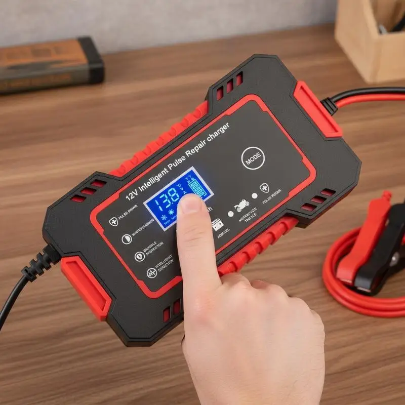 Universal Portable 12V Car Battery Charger Emergency Fast Charging Auto Power Booster for Vehicle Road Trip Use