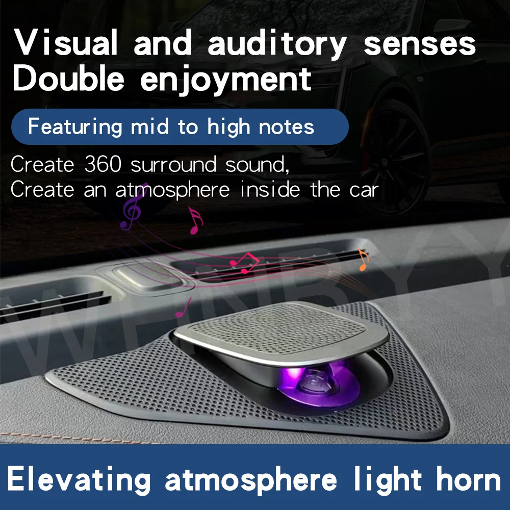 smart lifting center audio tweeter ambient light For Cadillac CT4 upgrade modification car interior accessories