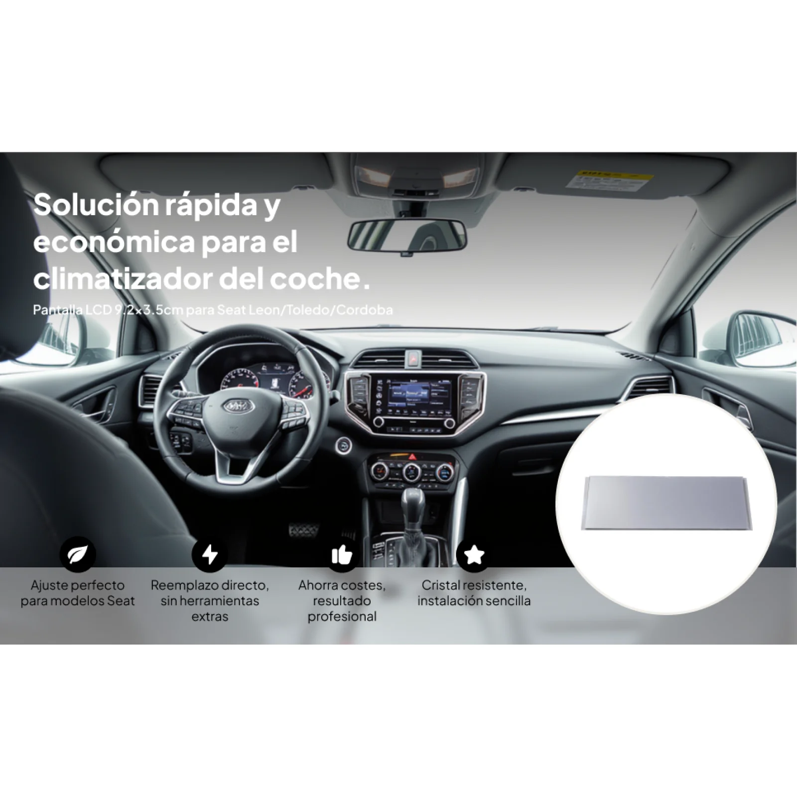 

ЖК-дисплей для блока управления кондиционером Seat Leon/Toledo/Cordoba для дома