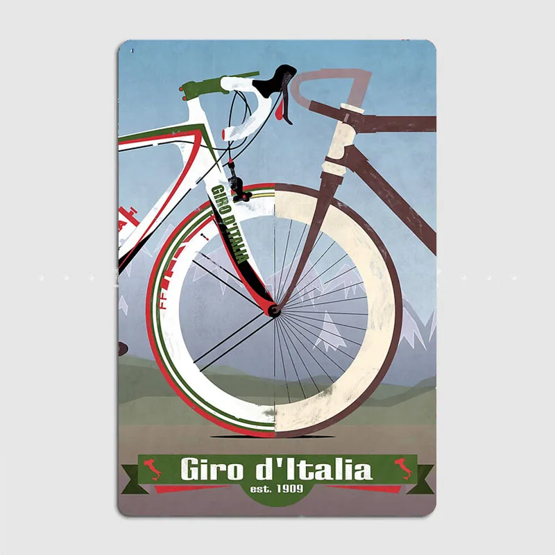 

GIRO D'ITALIA плакаты ретро металлический плакат знак паб гараж клуб бар крытая стена украшение комнаты домашний декор