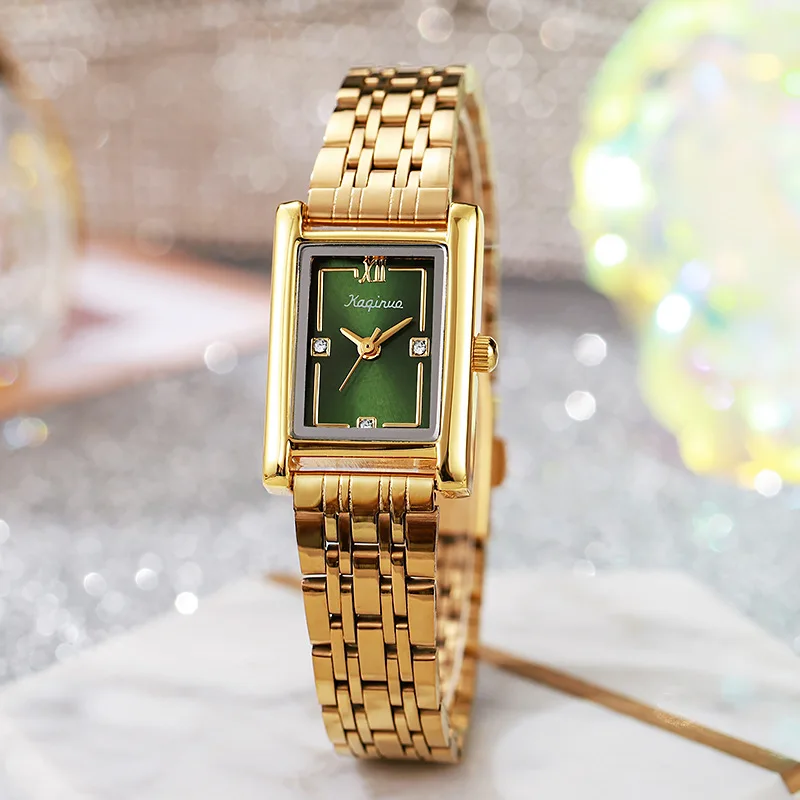 Marca de luxo strass quadrado dial relógio quartzo moda mulher pulseira aço relógio pulso dropshipping relogio montre femme