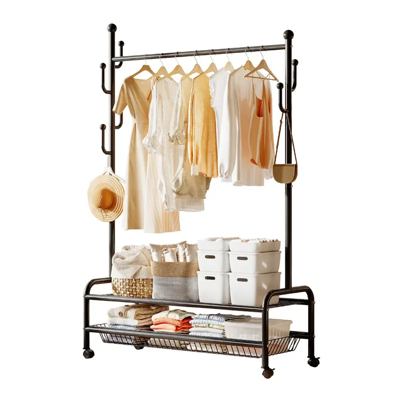 Cremefarbenes, schwebendes Regal mit Eisenrahmen und Rollen, maschinenwaschbar, abschließbar, Bestseller für Kinderzimmer, ausziehbar
