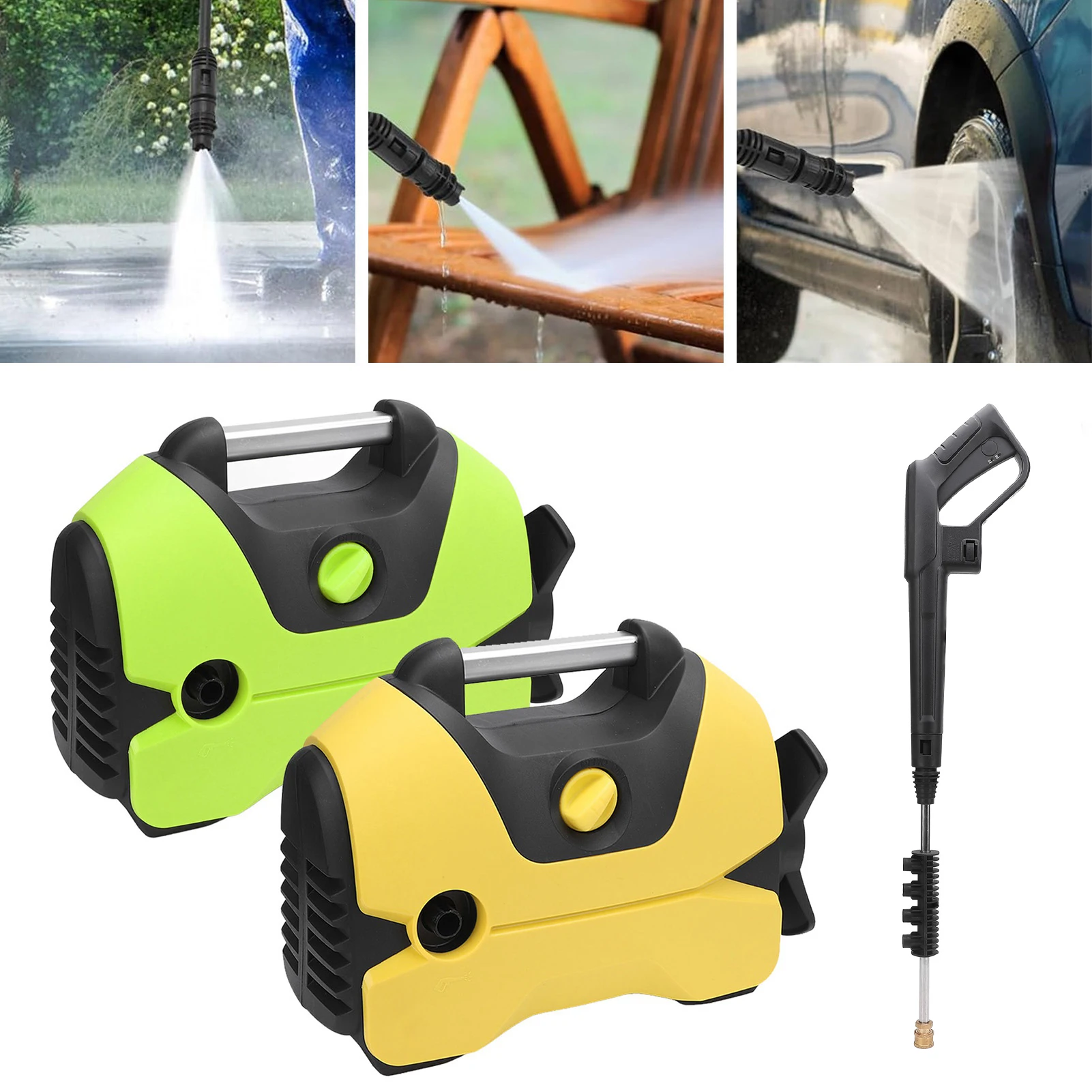 Electric Pressure Washer 2000PSI 1.2 GPM Car Power Washer 32ft Outlet Hose Easy To Use with Foam Cannon Nozzle for Car Cleaning