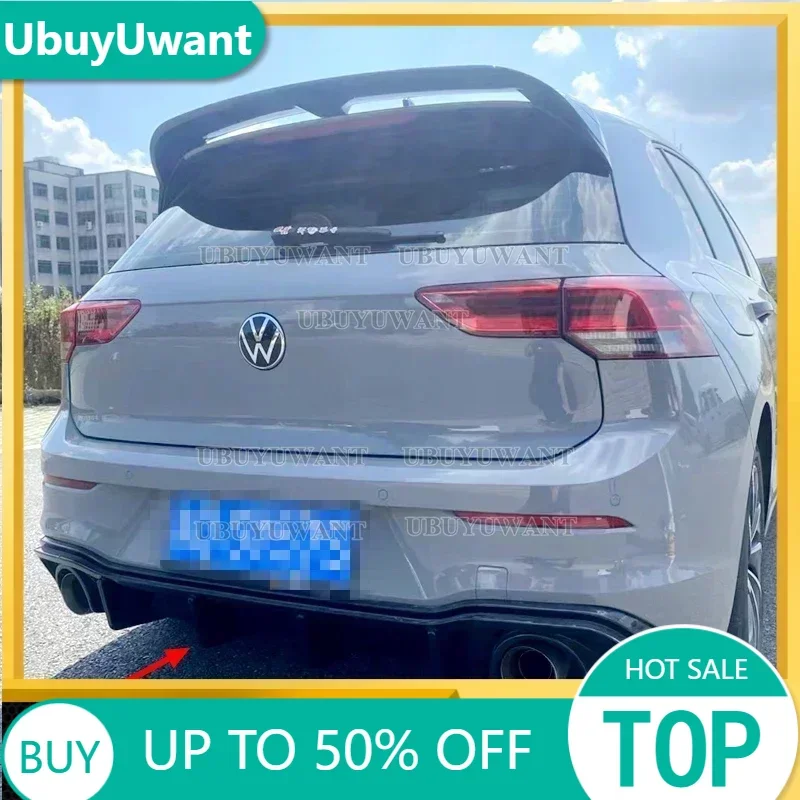 

For Volkswagen GOLF 8 MK8 pro R-line gti R 2020 2021 2022 2023 Car Rear Bumper Diffuser Rear Side Splitter Spoiler Lip