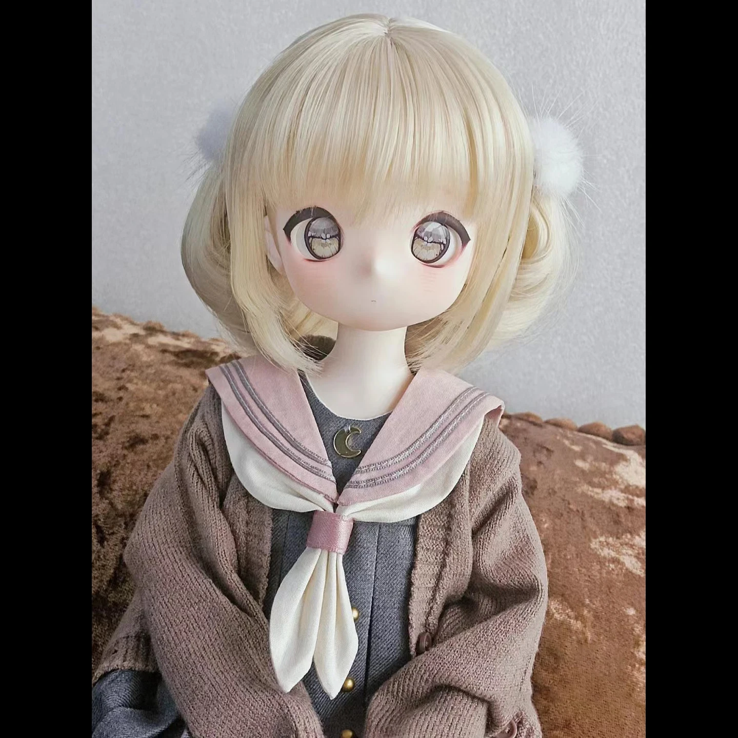 

1/4 BJD Doll Head With Body Resin Material High Quality Doll Anime Girl Doll No Makeup DIY Model Toys