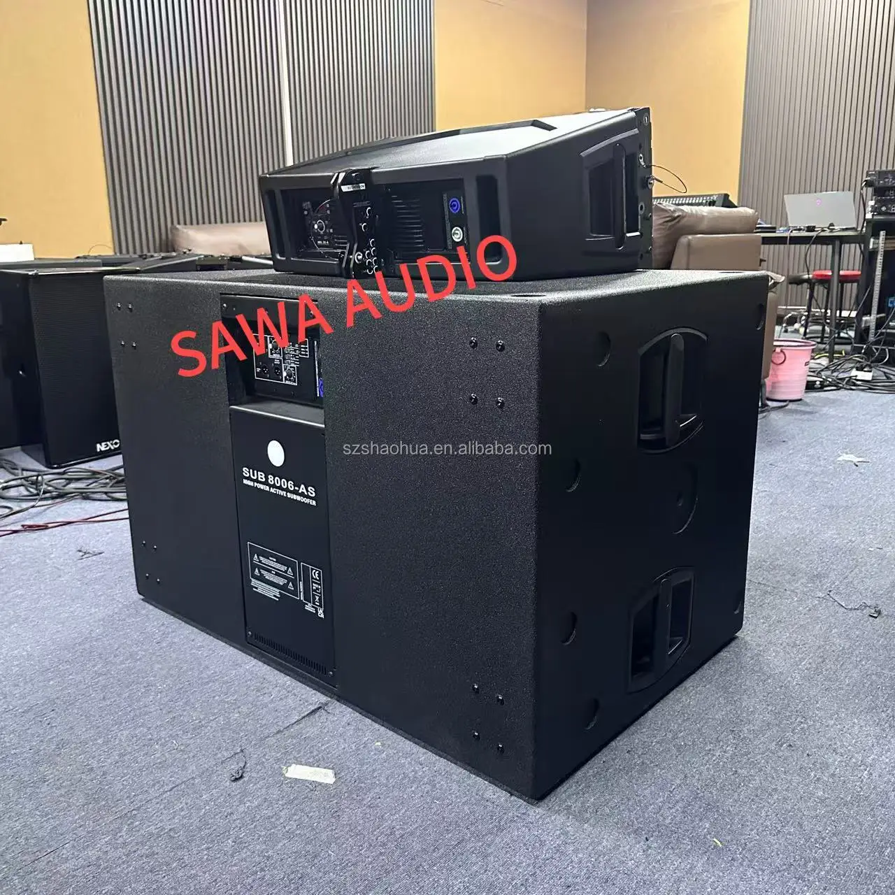Sub 8006-AS Professional Audio Active Dual 18 Inch Subwoofer 8006 Powered Plywood Subwoofer Speakers For Stage