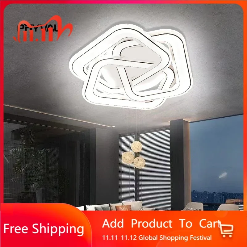 

Modern LED ceiling lamp New curve white body three colour changing light source Ceiling lamp Suitable for living room Bedroom Be