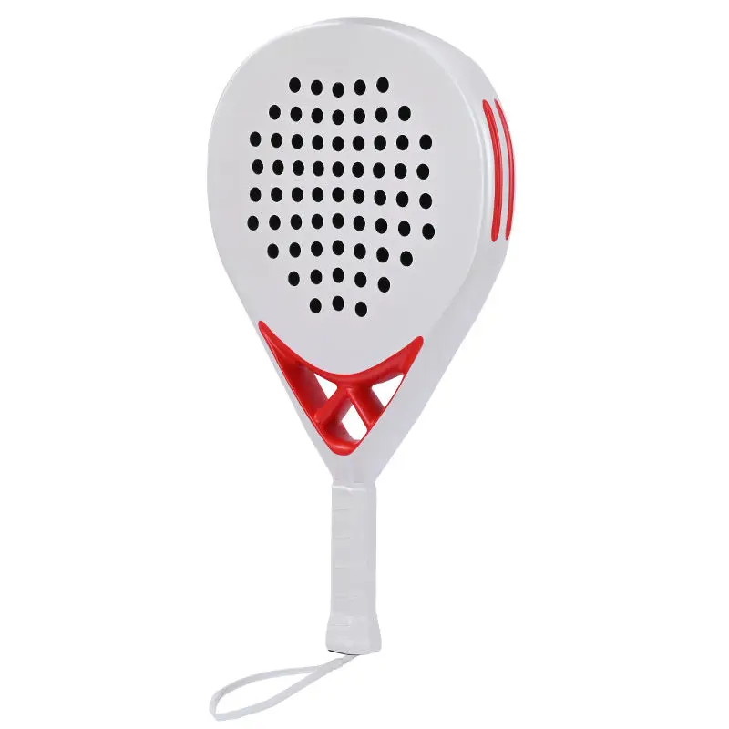 2026 Professional New Tech High Quality Custom Portable Teardrop 3K/12K/18K Carbon Fiber Padel Tennis Racket