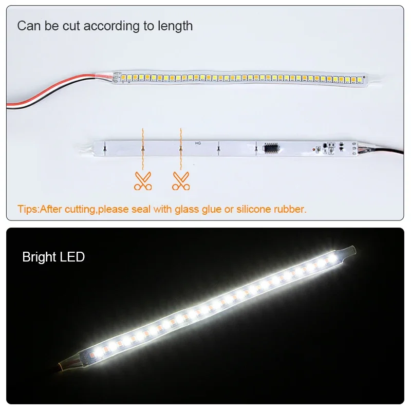 12V LED Car Rearview Mirror Indicator Lamp Auto Headlight Strip Turn Signal Flowing Light Daylights for Car Lighting