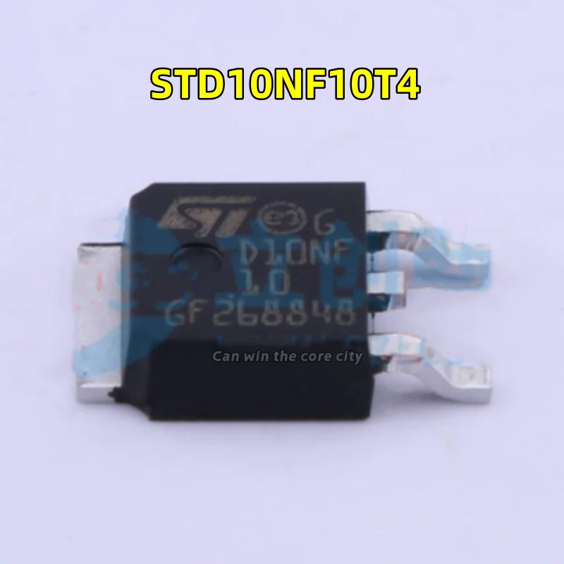 1-100 PCS/LOT New MOS FT N channel STD10NF10T4 D10NF10 TO-252 25A/100V original